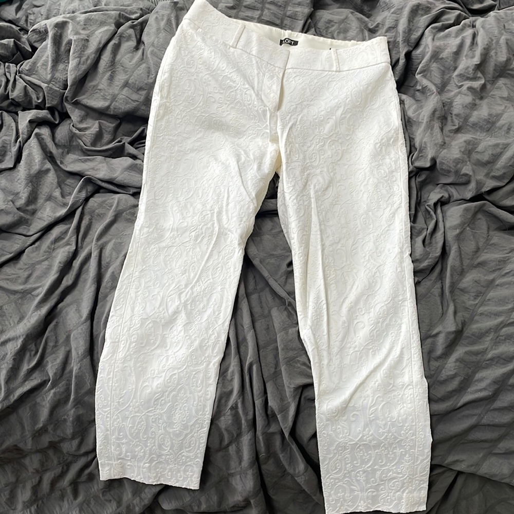 Loft embroidered pants
